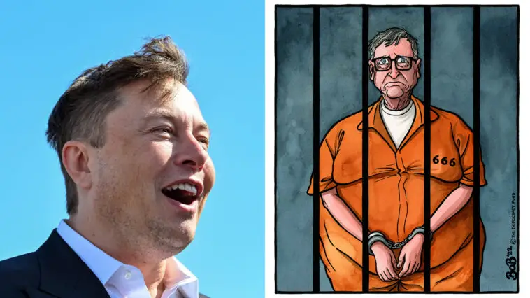 Bill gates Behind Bars Elon