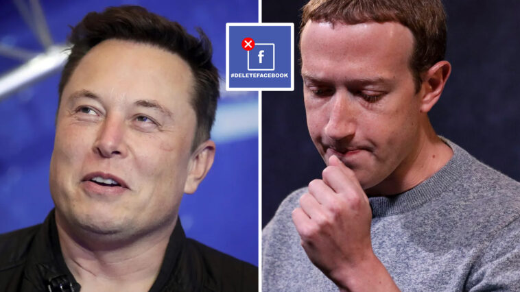 Elon Musk Mark Zuckerberg Facebook Delete