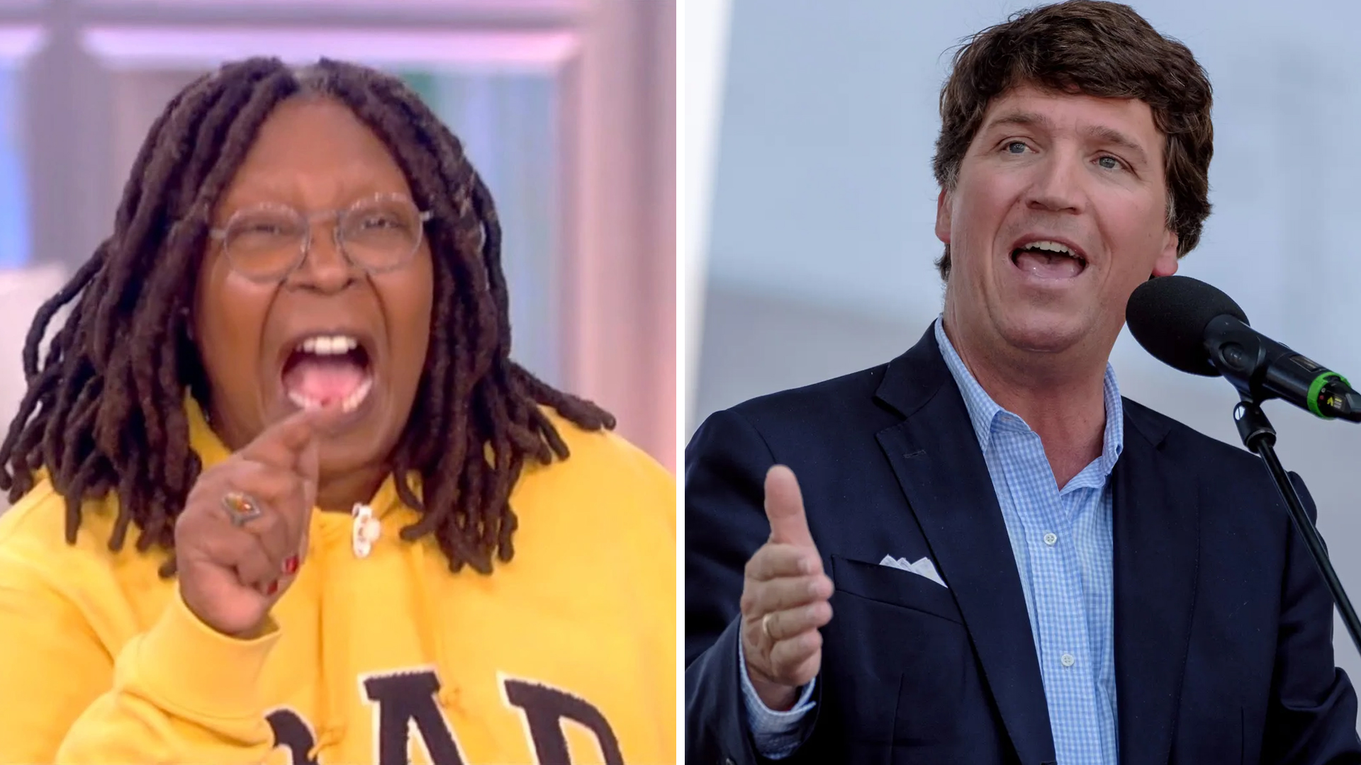 Whoopi Goldberg Tucker Carlson Homeless