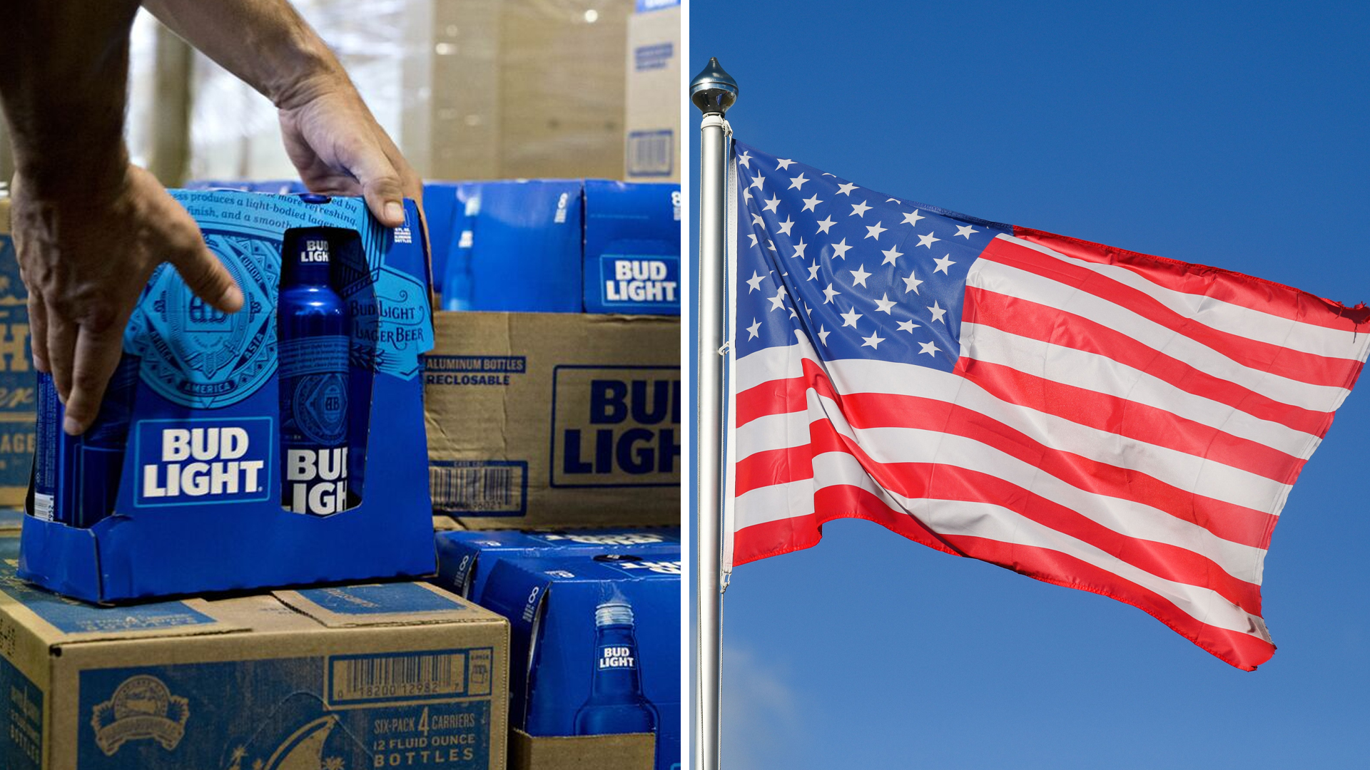 Bud light American Flag