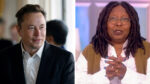 Elon Musk Whoopi Goldberg The View Face off