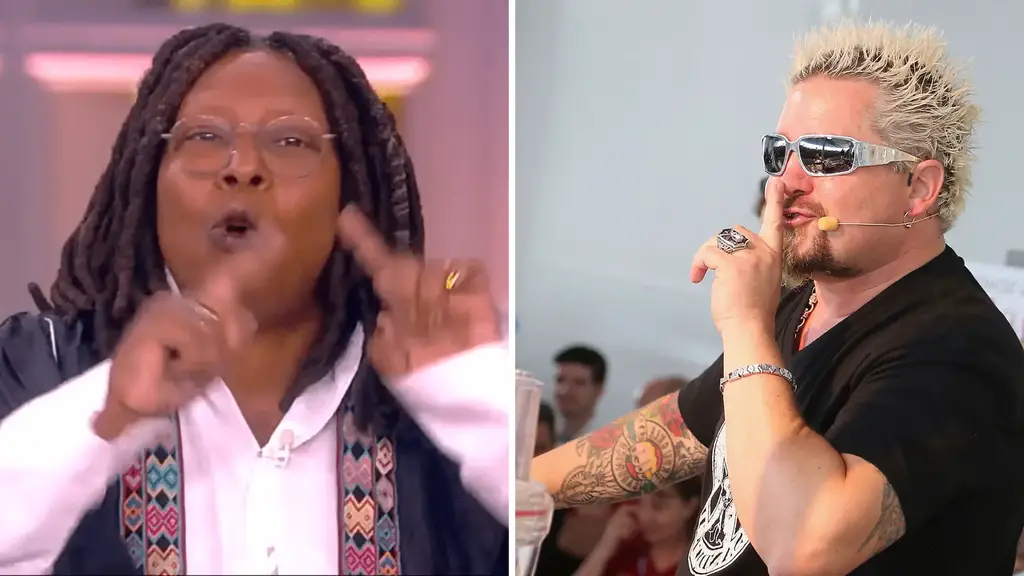 Guy Fieri Whoopi Goldberg Flak