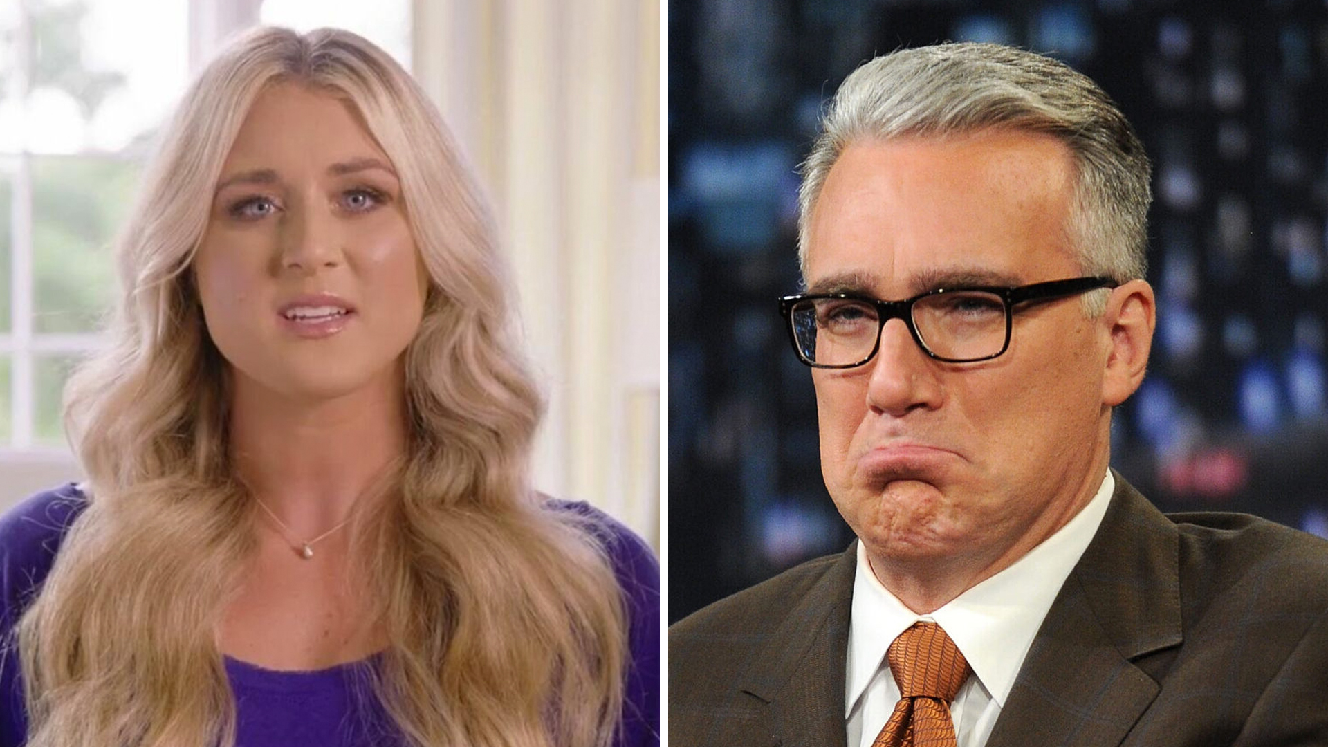 Riley Gaines and Keith Olbermann