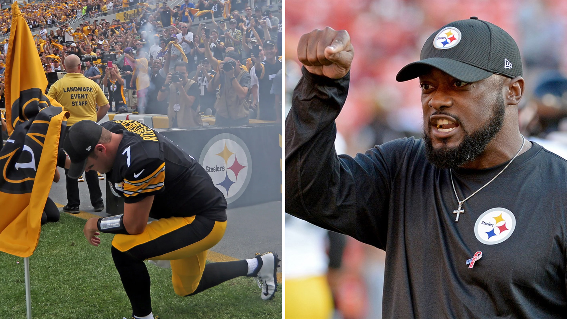 Steelers Mike Tomlin Knel