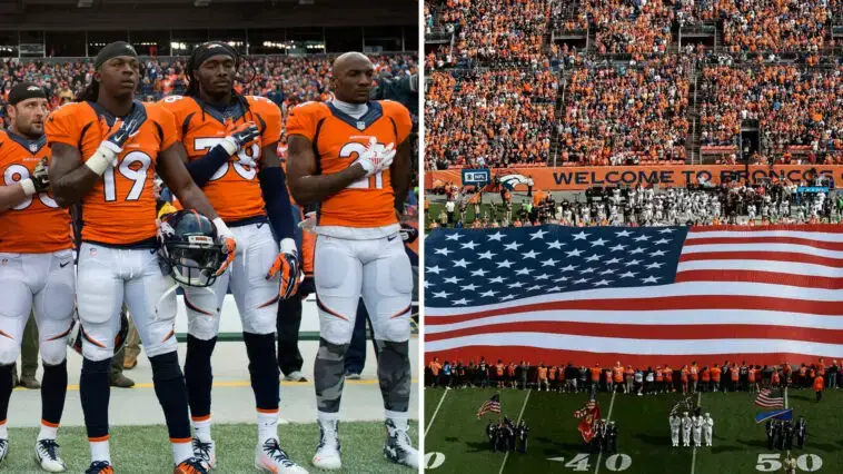 Broncos Flag National Anthem