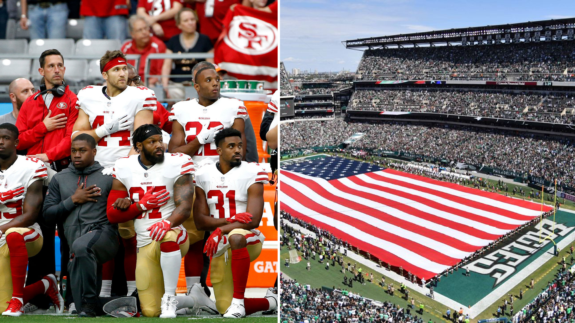 nfl Anthem kneeling process