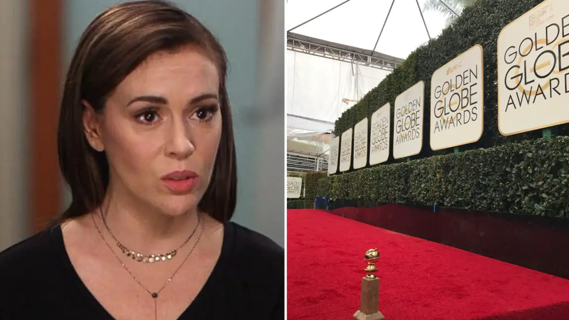 Breaking Alyssa Milano Kicked Out Of The Golden Globes Red Carpet