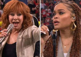 Reba McEntire National Anthem And Andra Day