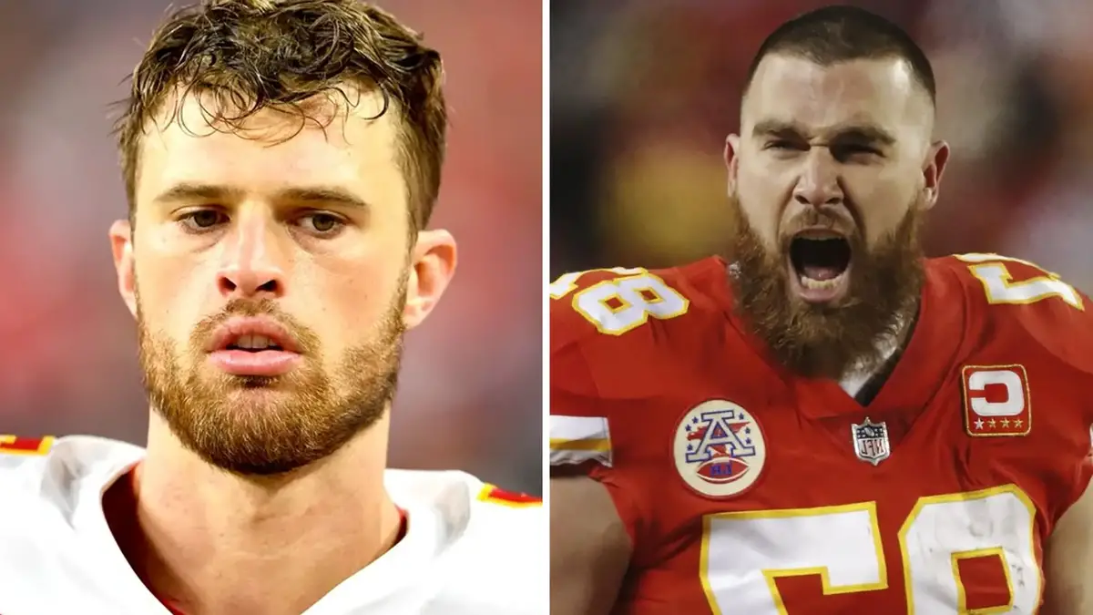 Travis kelce and Harrison Butker Clash