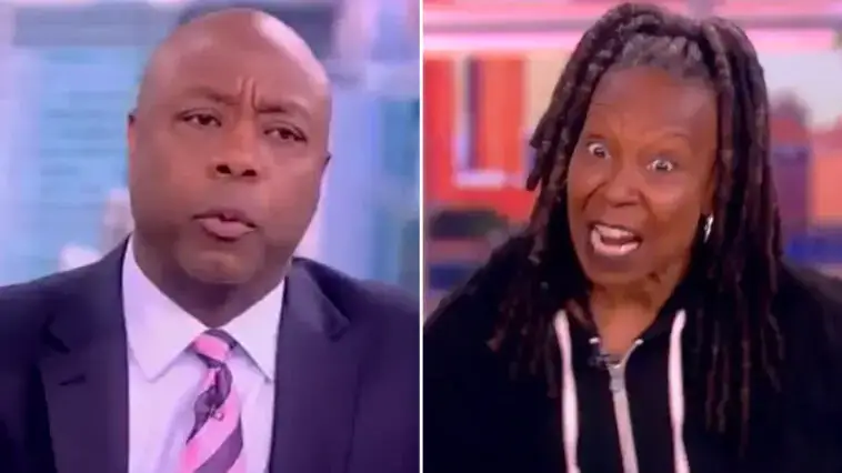 Tim Scott and Whoopi Goldberg