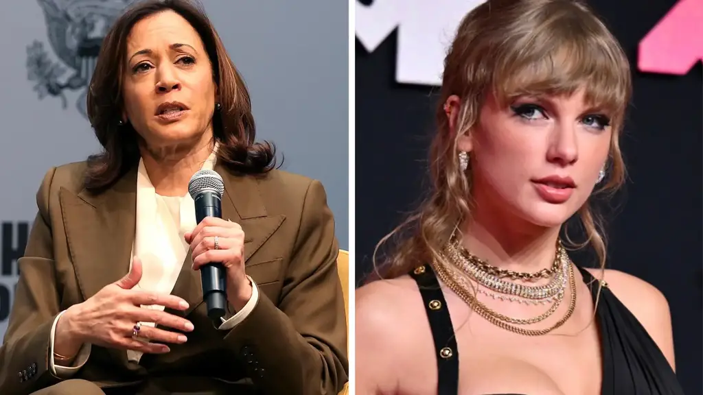 Kamala Harris and Taylor Swift