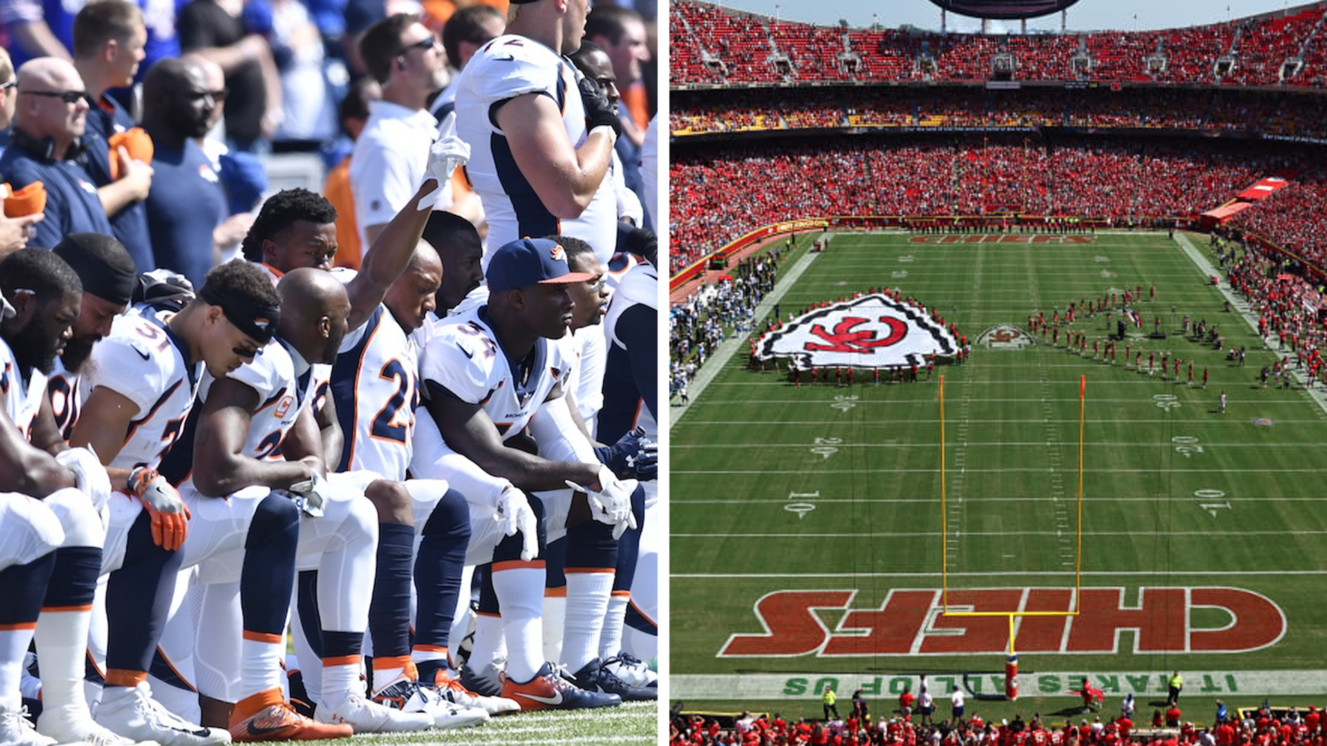 NFL Opening Ceremony Anthem Kneeling