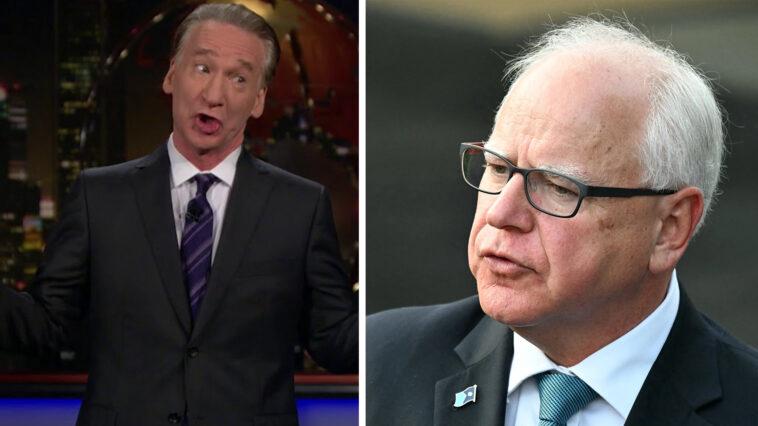 Tim Walz and Bill Maher Throw