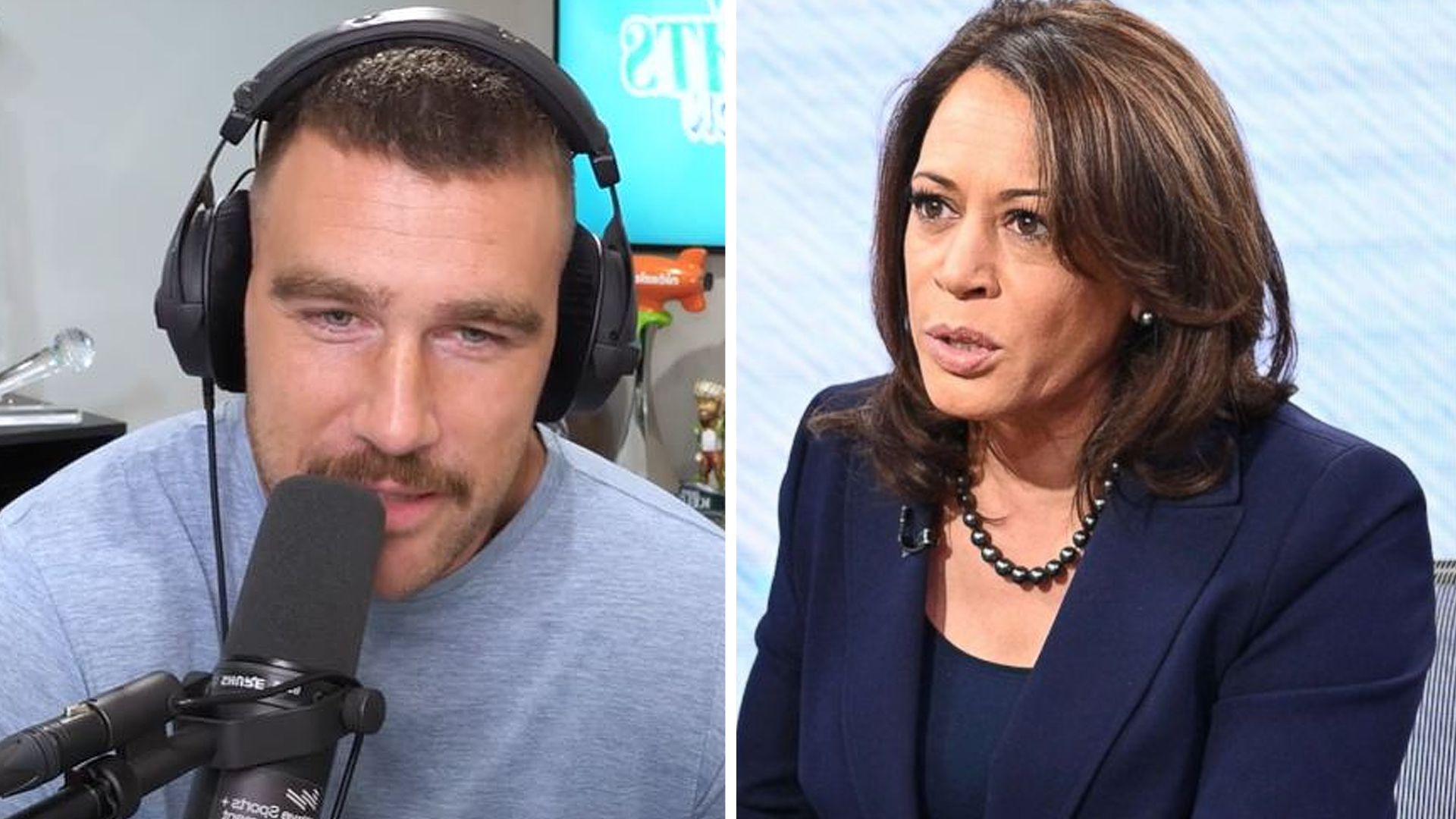 Travis Kelce and Kamala Harris Endorse