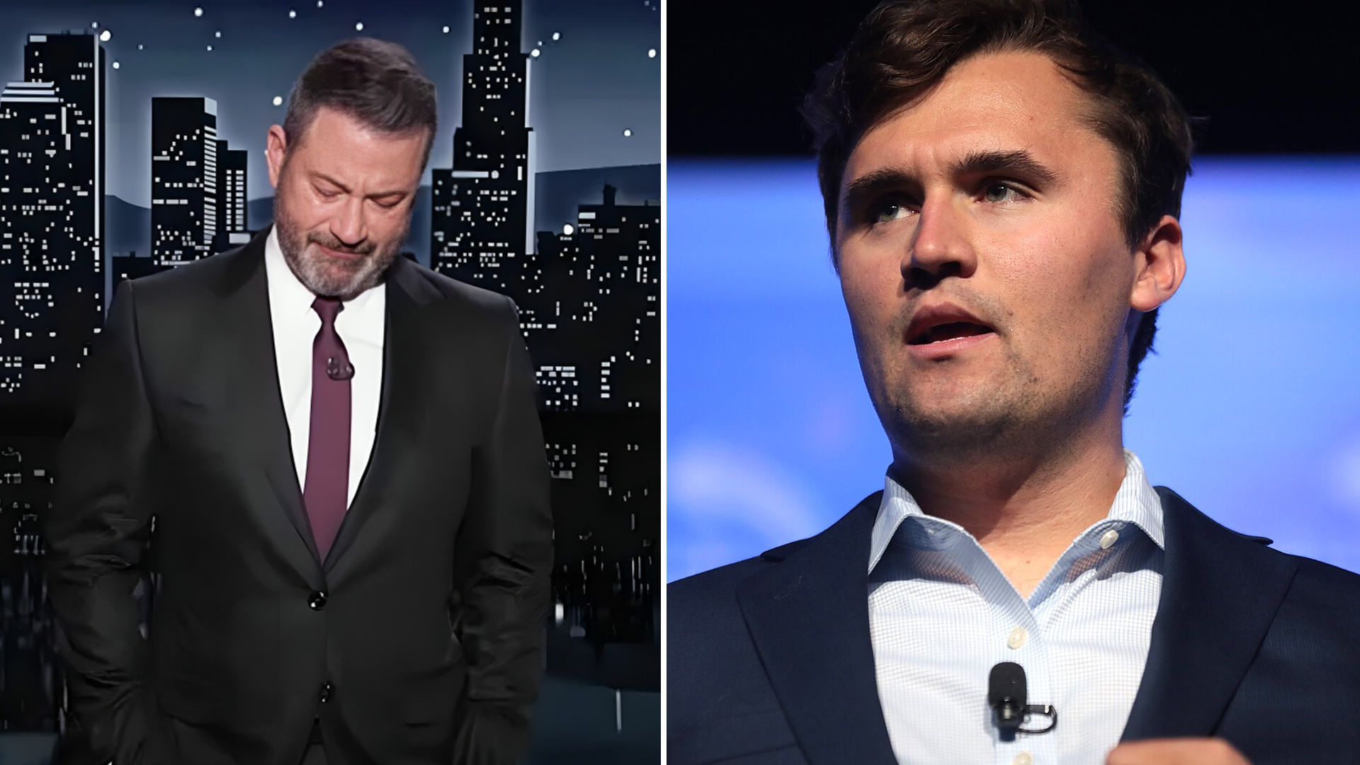 Charlie Kirk and Jimmy Kimmel Show