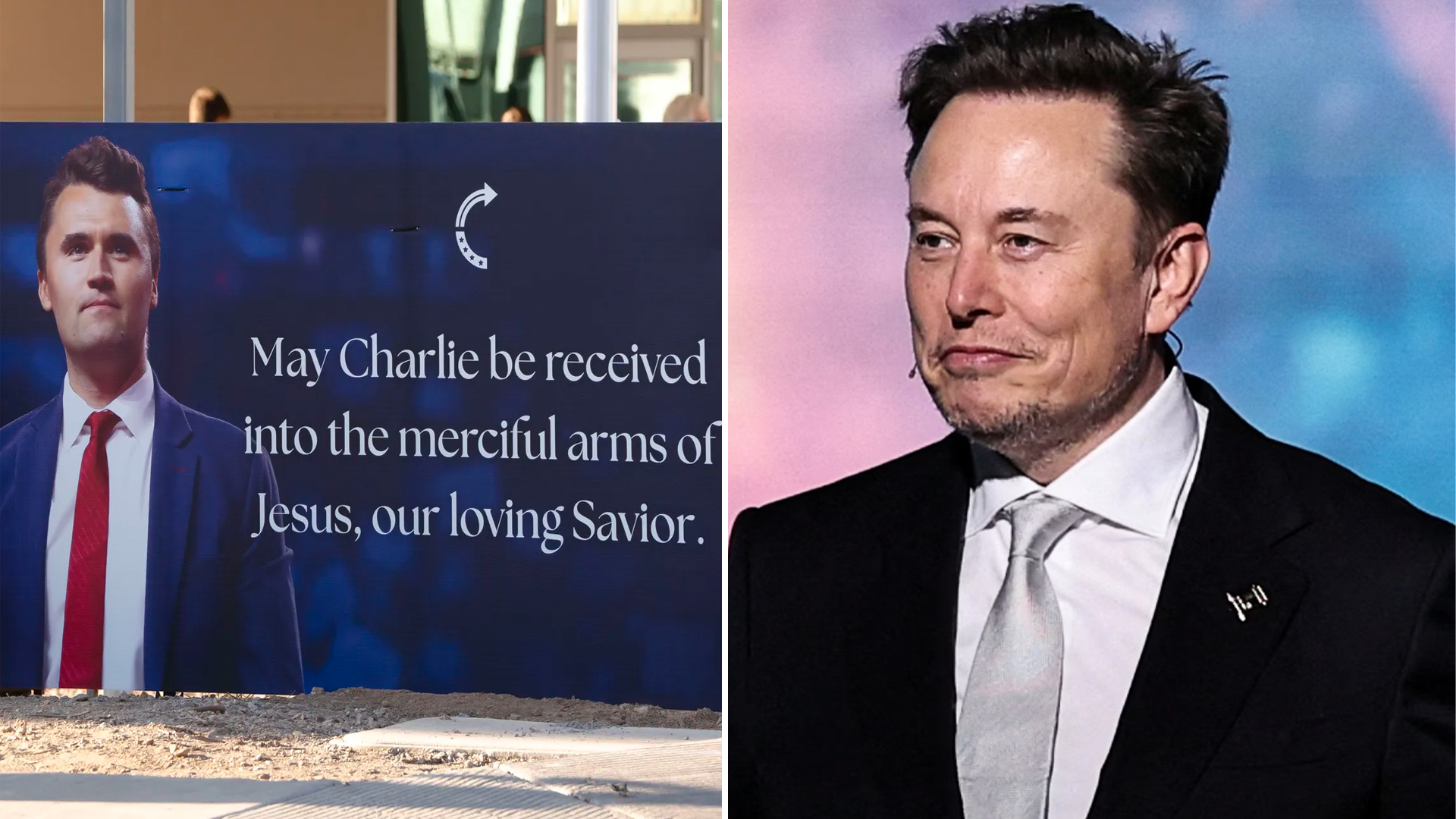 Elon Musk Charlie Kirk Memorial