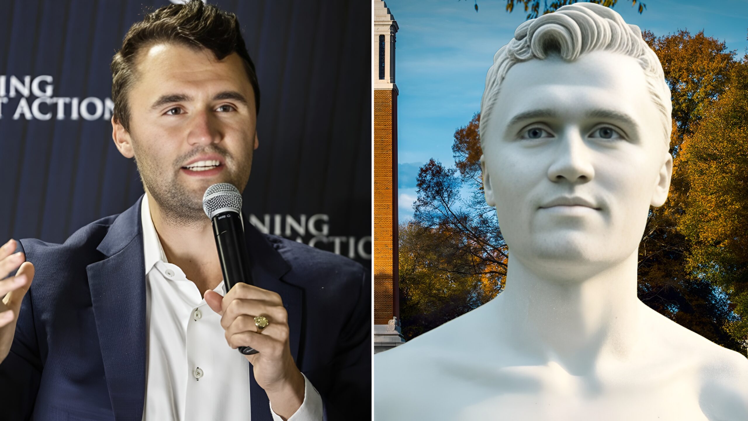 Charlie Kirk Statue State Buildings