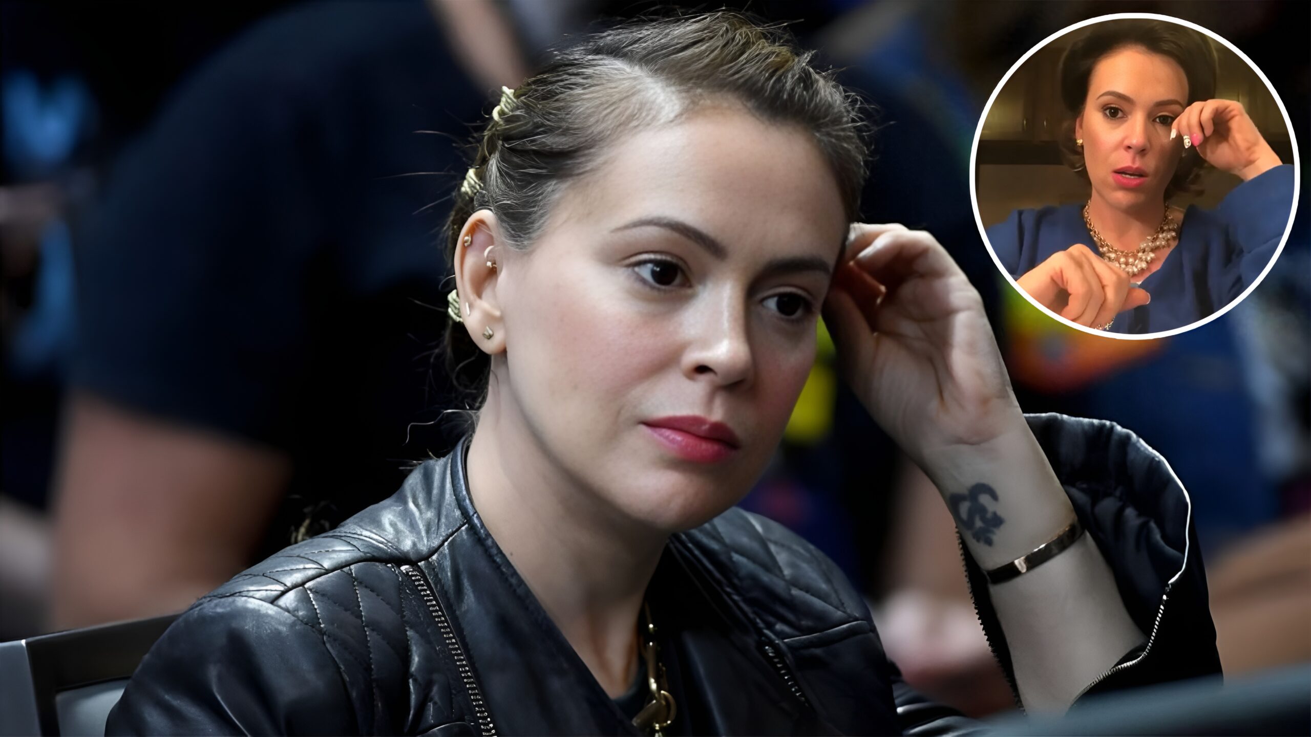 Alyssa Milano Cries On X