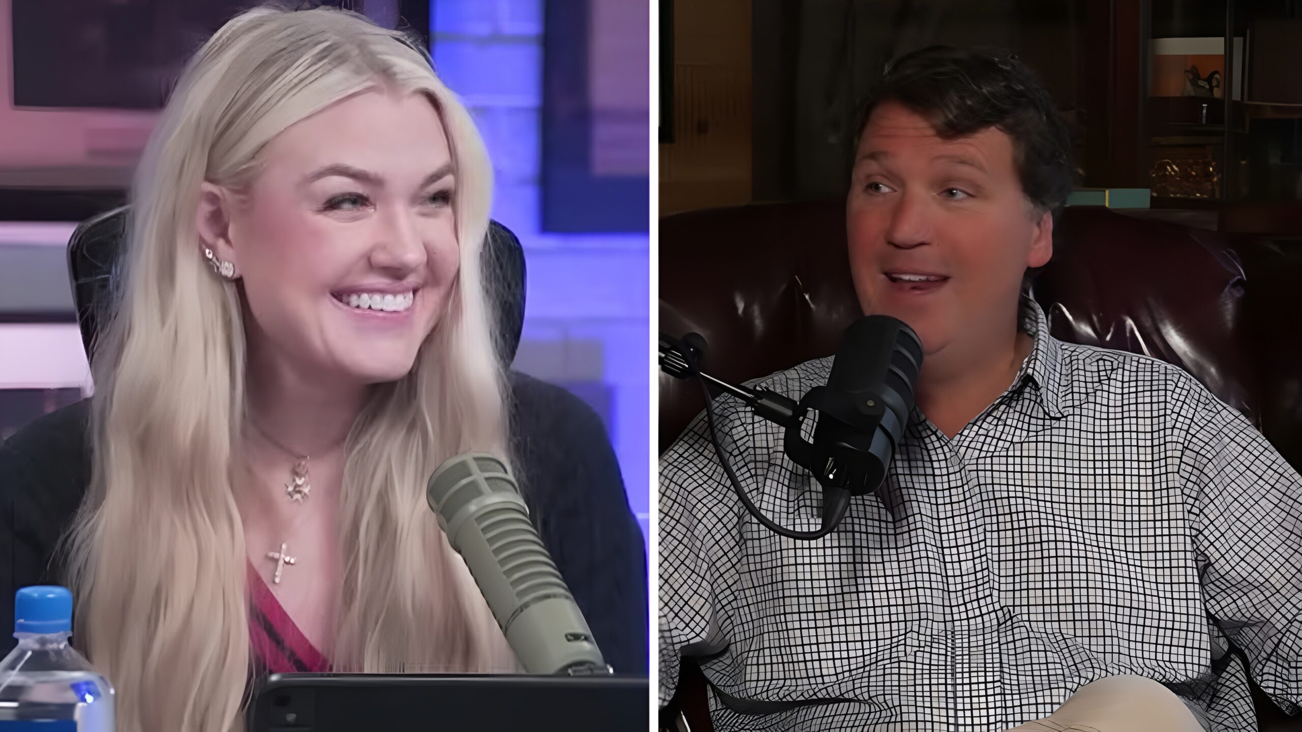 Tucker Carlson and Erika Kirk
