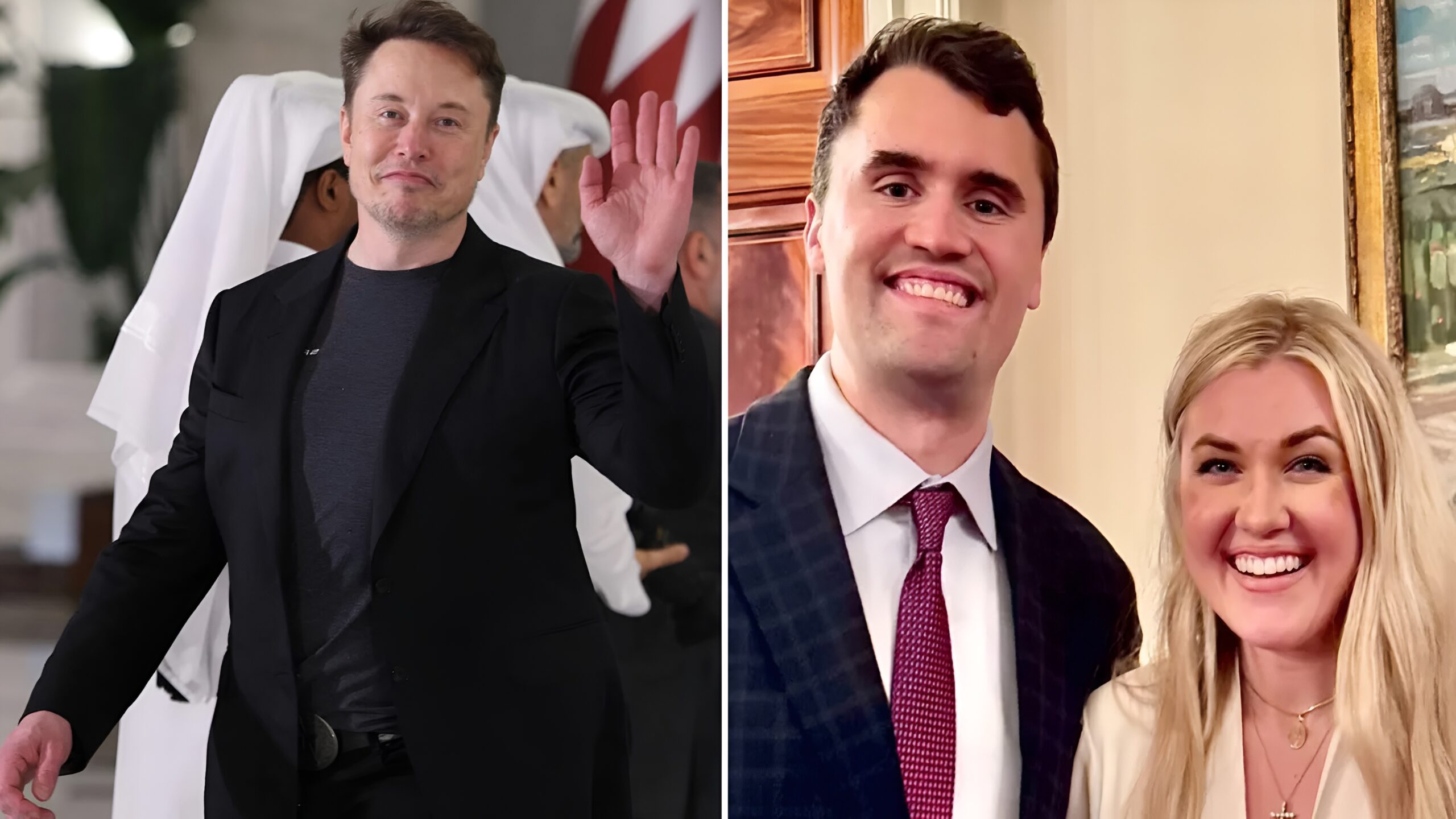 Elon Musk Charlie Kirk Erika Kirk