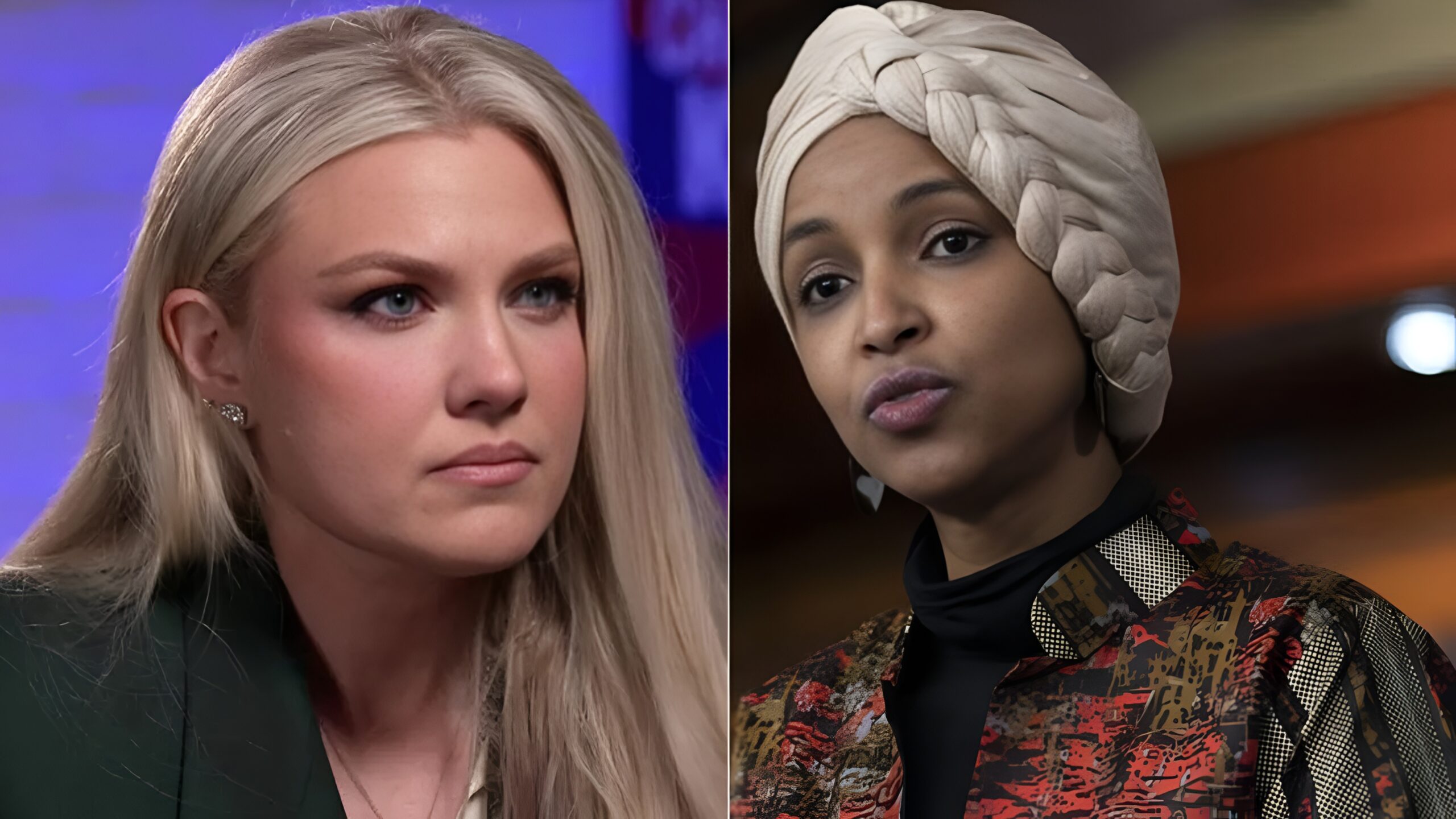 Erika Kirk and Ilhan Omar