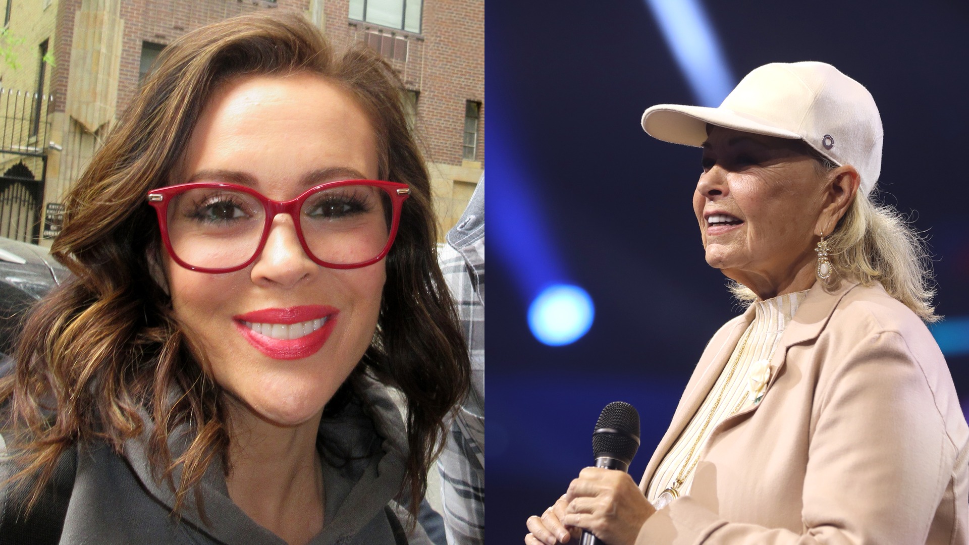 Alyssa Milano Roseanne Barr
