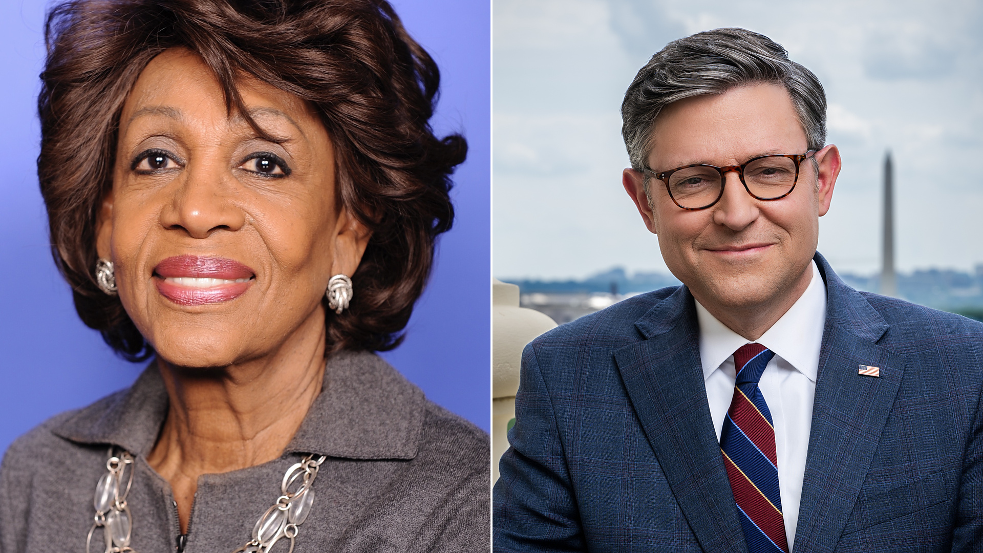 Maxine Waters Mike Johnson